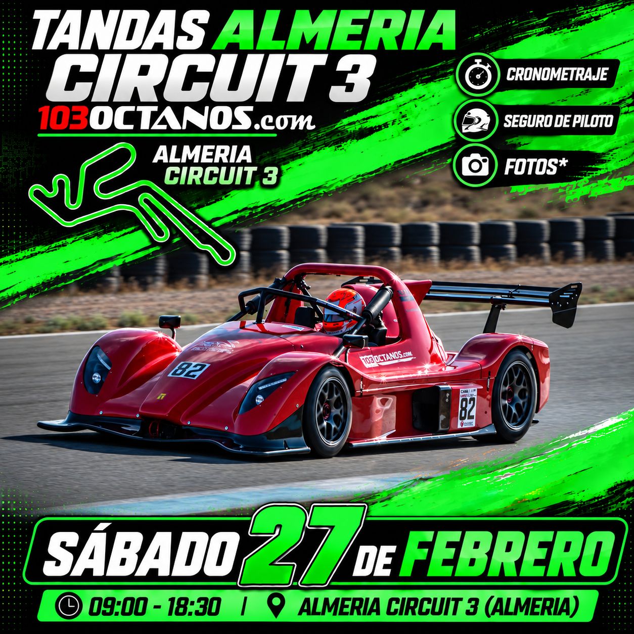 Tandas Almería Circuit 3 – 27 de febrero de 2027 | 103Octanos